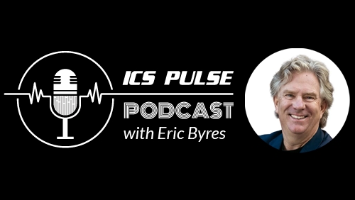 Title card for the Eric Byres on using AI for Vulnerability Management podcast episode